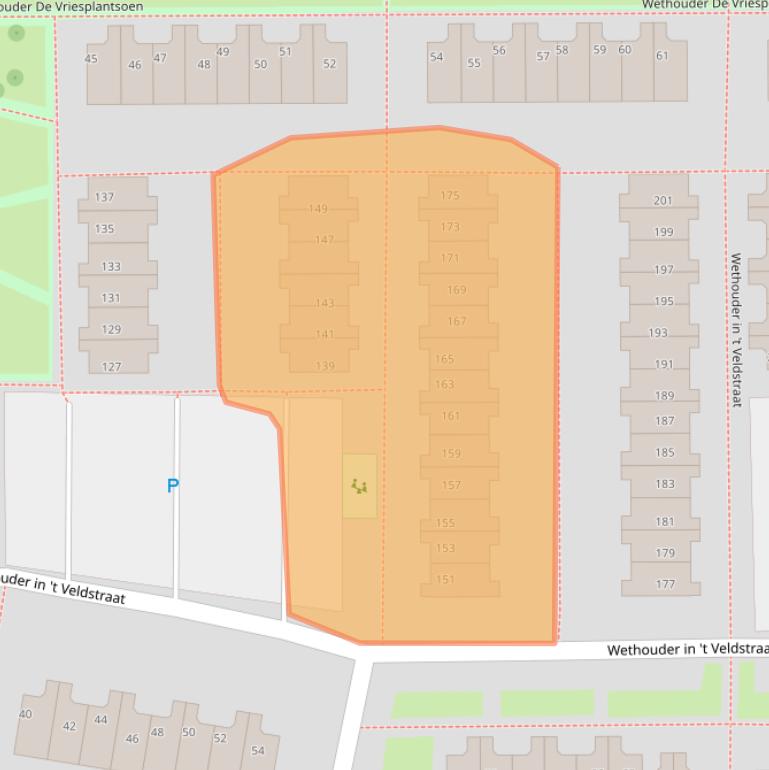 Kaart van postcodegebied 1107BA.