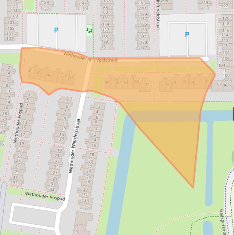 Kaart van postcodegebied 1107BK.