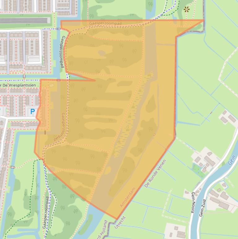 Kaart van postcodegebied 1107BL.