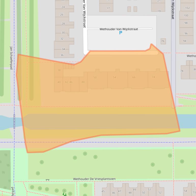 Kaart van postcodegebied 1107BR.