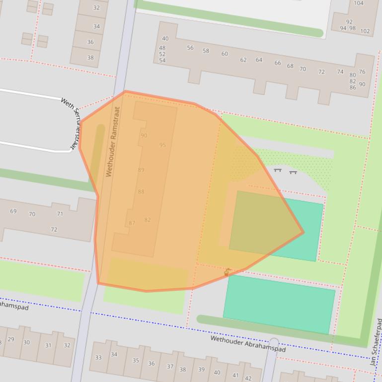 Kaart van postcodegebied 1107CJ.