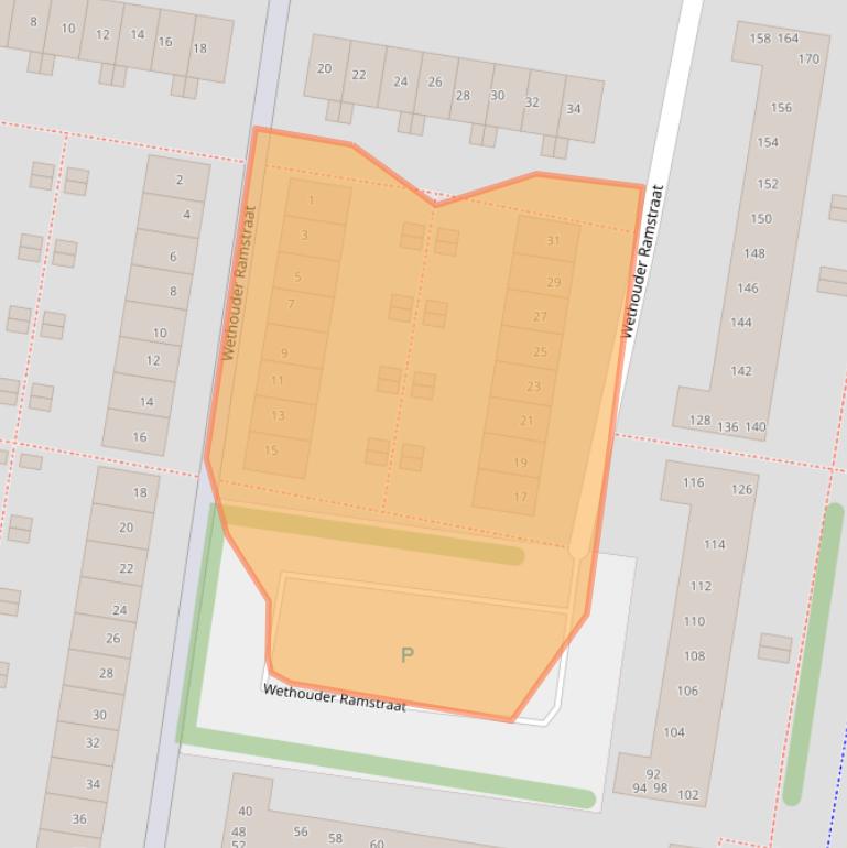 Kaart van postcodegebied 1107CM.