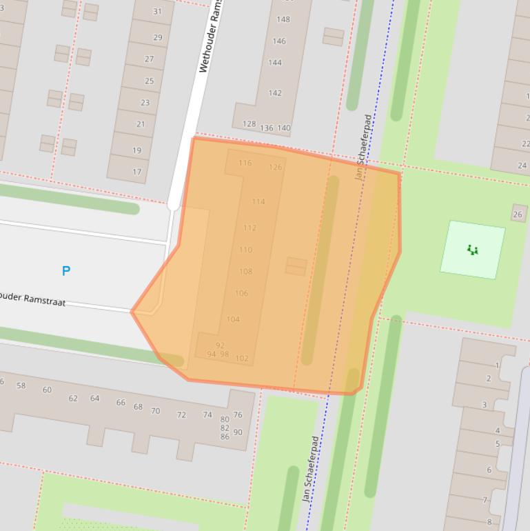 Kaart van postcodegebied 1107CR.