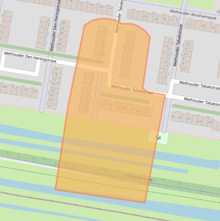 Kaart van postcodegebied 1107DC.