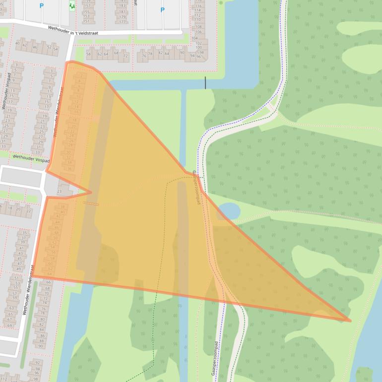 Kaart van postcodegebied 1107DK.