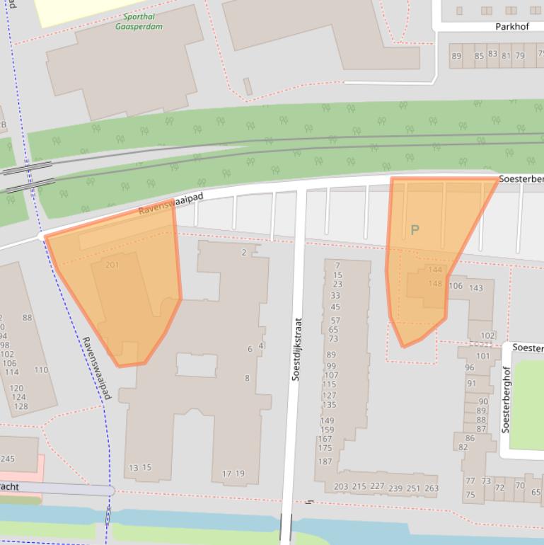 Kaart van postcodegebied 1107GV.