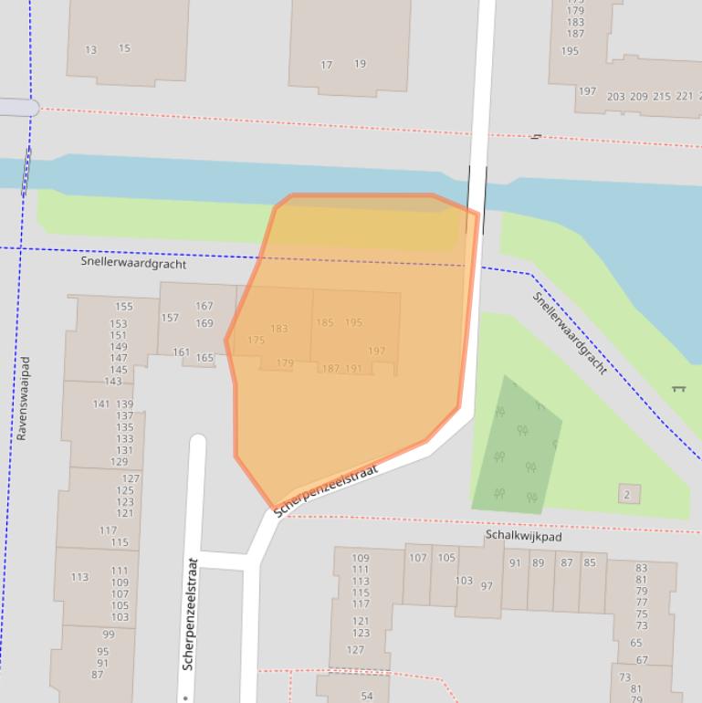 Kaart van postcodegebied 1107HV.