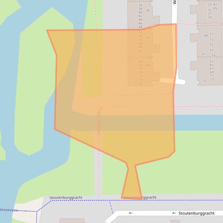 Kaart van postcodegebied 1107KH.