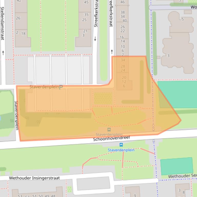 Kaart van postcodegebied 1107LG.