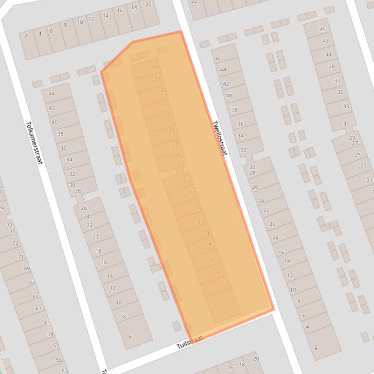 Kaart van postcodegebied 1107PG.