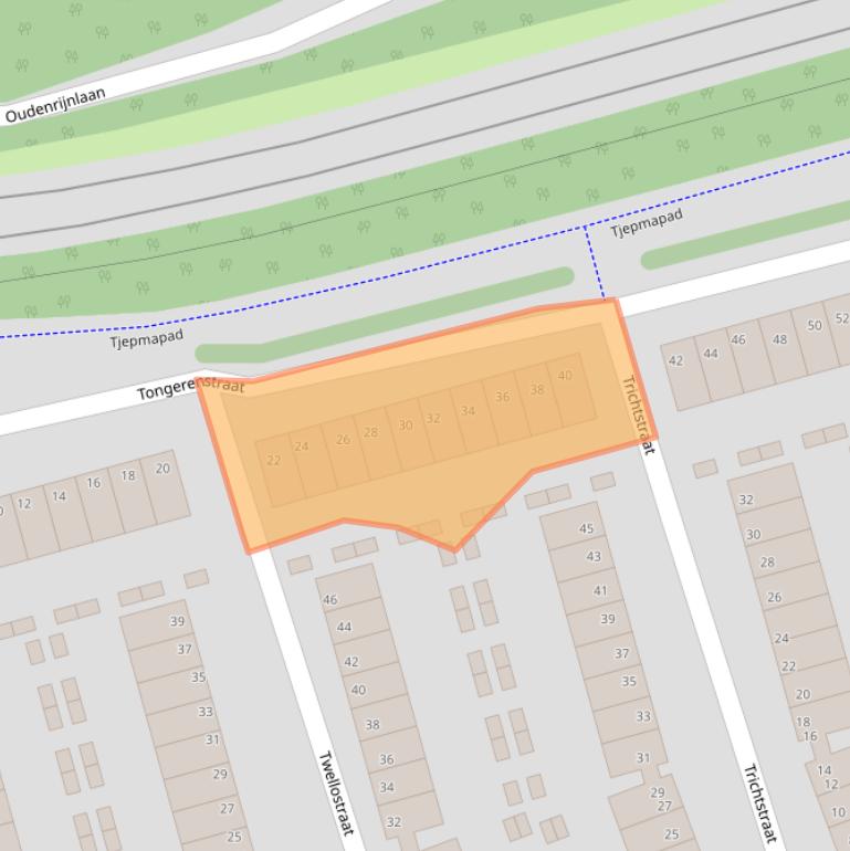 Kaart van postcodegebied 1107PR.