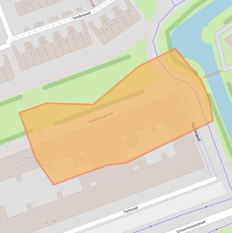 Kaart van postcodegebied 1107PX.