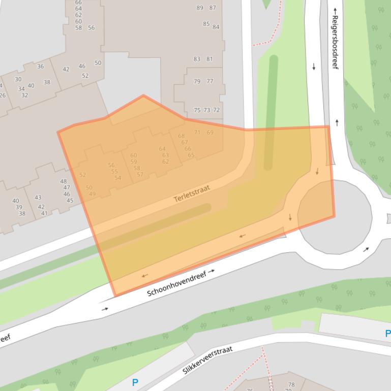 Kaart van postcodegebied 1107RK.