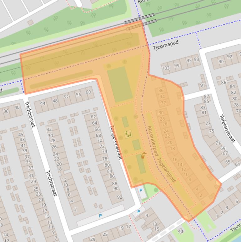 Kaart van postcodegebied 1107SH.