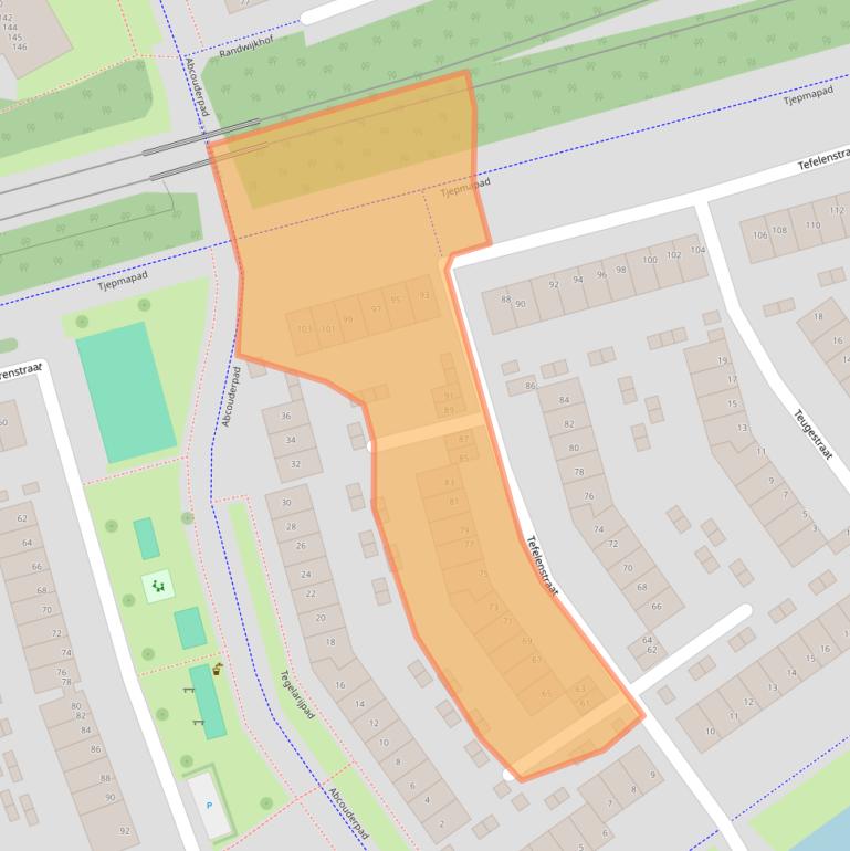 Kaart van postcodegebied 1107SK.