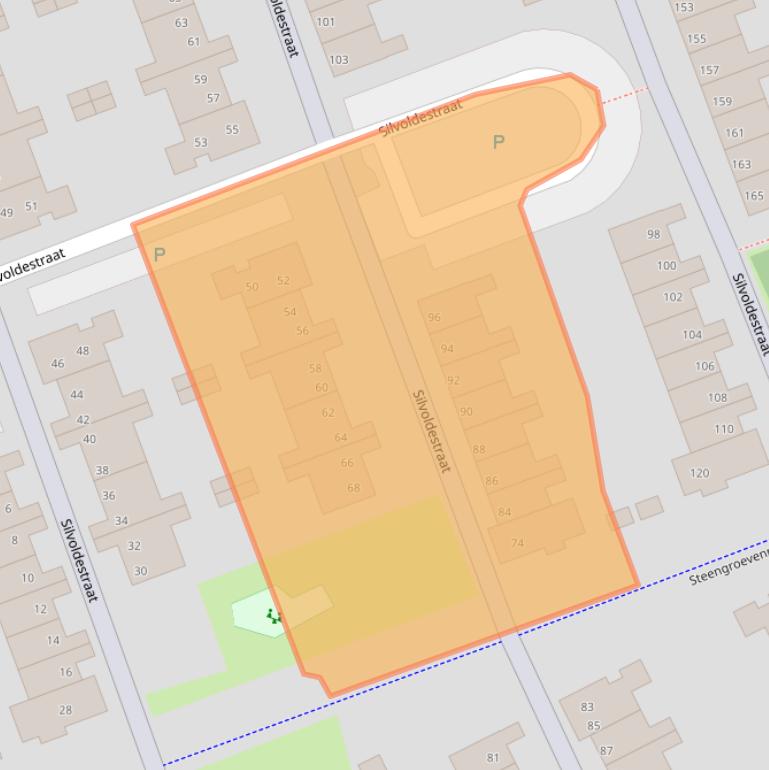 Kaart van postcodegebied 1107TH.