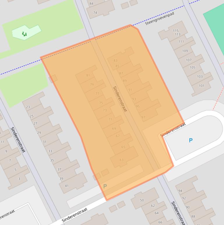 Kaart van postcodegebied 1107TL.