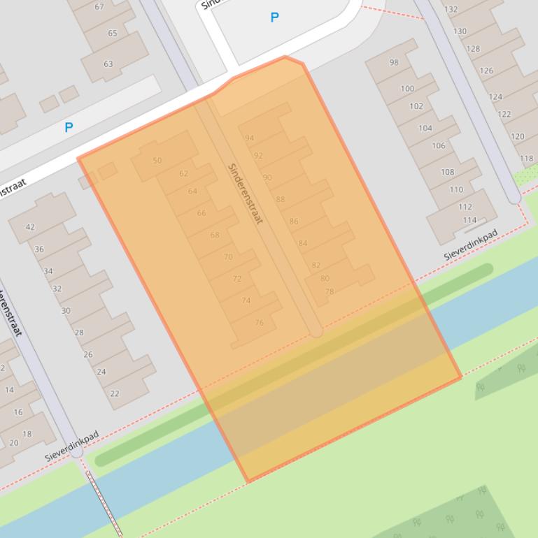 Kaart van postcodegebied 1107TP.