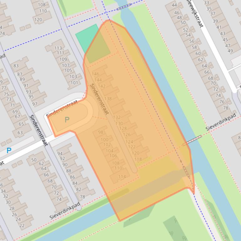 Kaart van postcodegebied 1107TR.