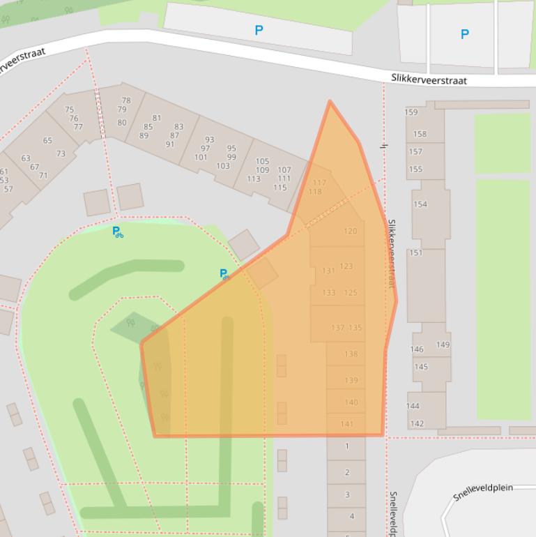 Kaart van postcodegebied 1107VN.
