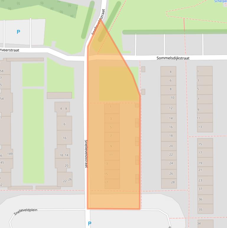 Kaart van postcodegebied 1107VR.