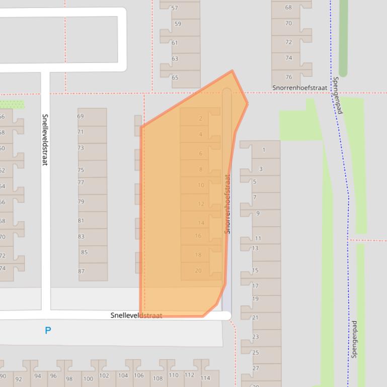 Kaart van postcodegebied 1107WL.