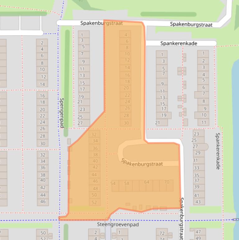 Kaart van postcodegebied 1107WS.
