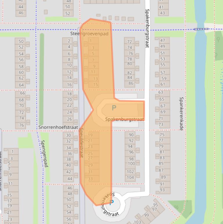 Kaart van postcodegebied 1107WV.