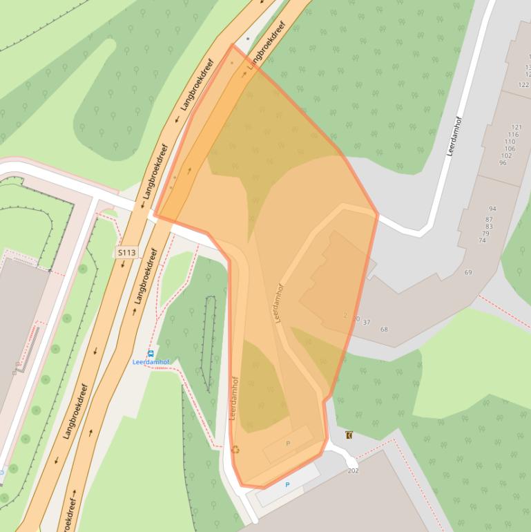 Kaart van postcodegebied 1108BA.