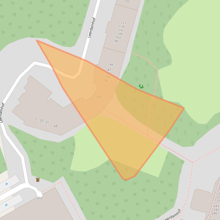 Kaart van postcodegebied 1108BG.