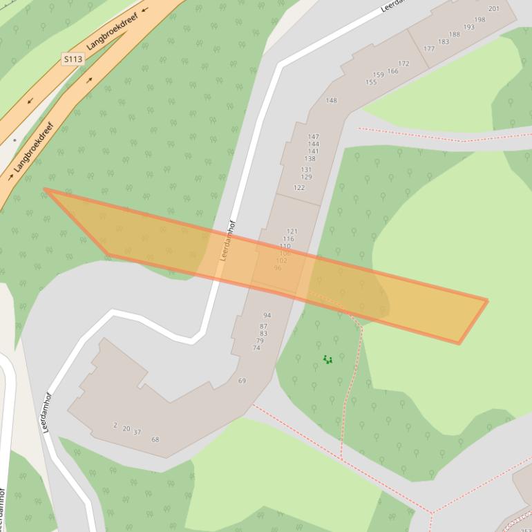 Kaart van postcodegebied 1108BJ.