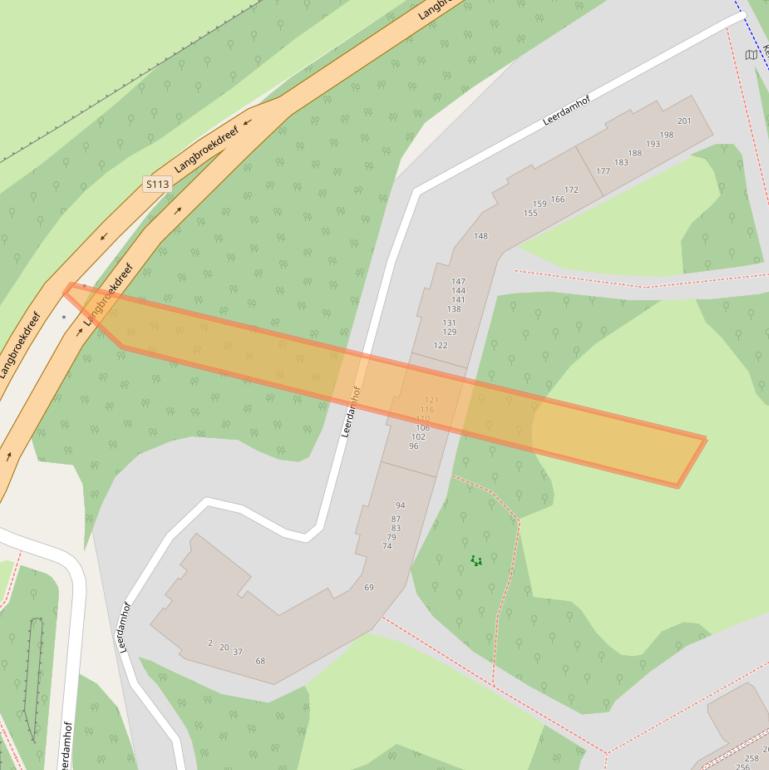 Kaart van postcodegebied 1108BK.