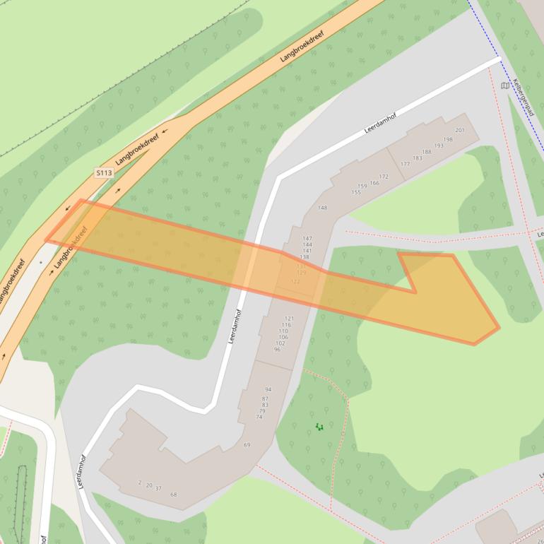 Kaart van postcodegebied 1108BL.