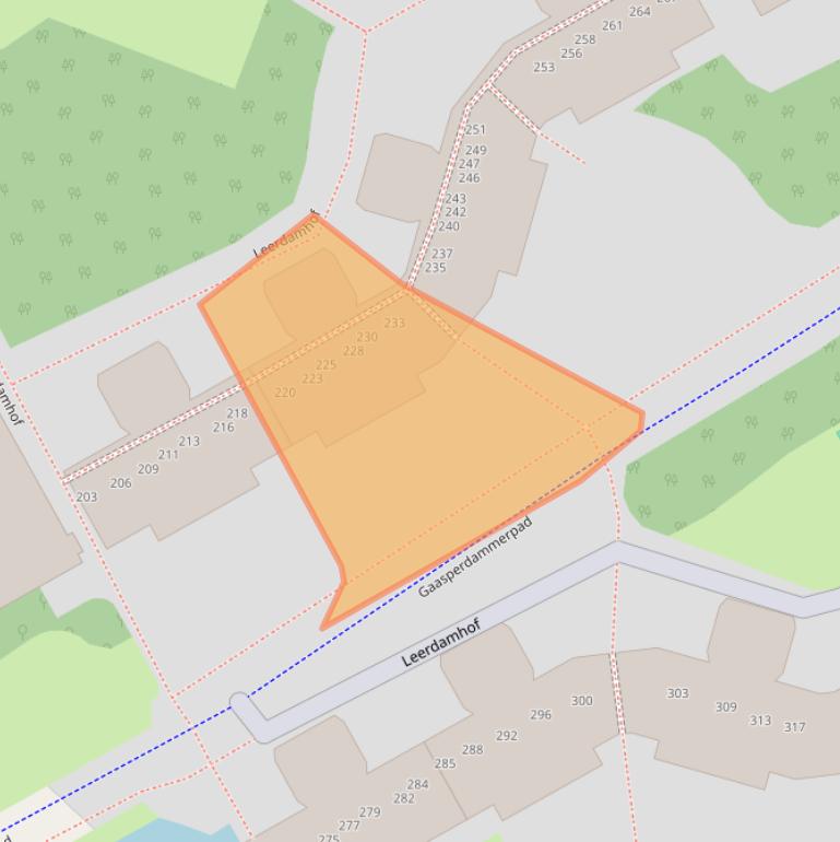 Kaart van postcodegebied 1108BV.