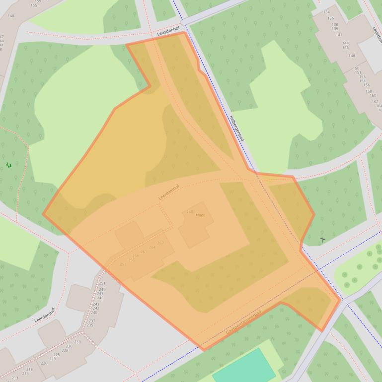 Kaart van postcodegebied 1108BX.