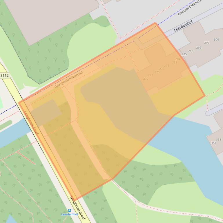 Kaart van postcodegebied 1108BZ.