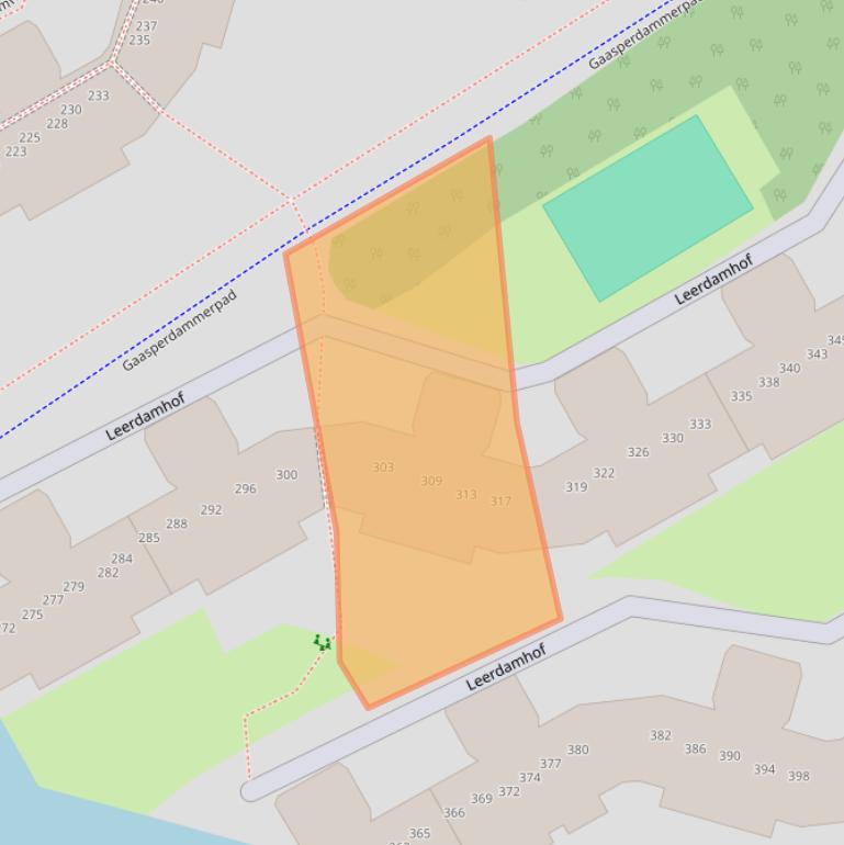 Kaart van postcodegebied 1108CB.