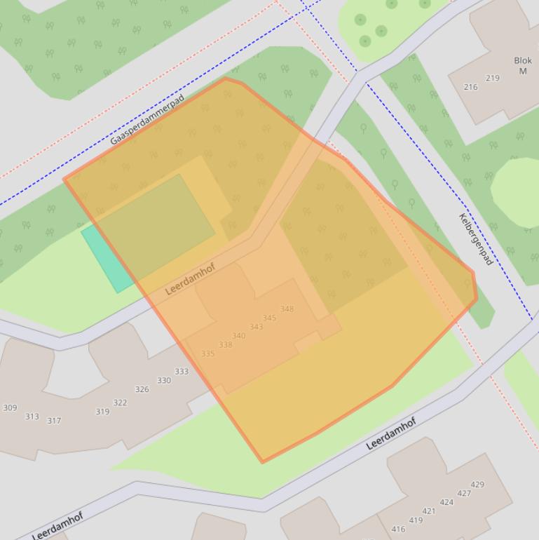 Kaart van postcodegebied 1108CD.