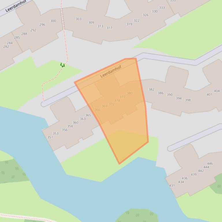 Kaart van postcodegebied 1108CG.