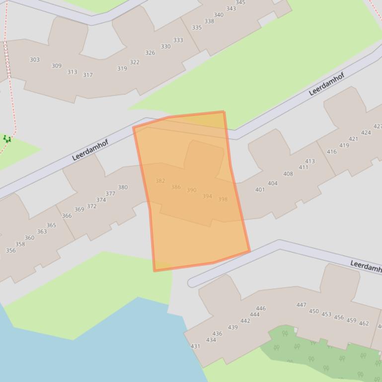 Kaart van postcodegebied 1108CH.