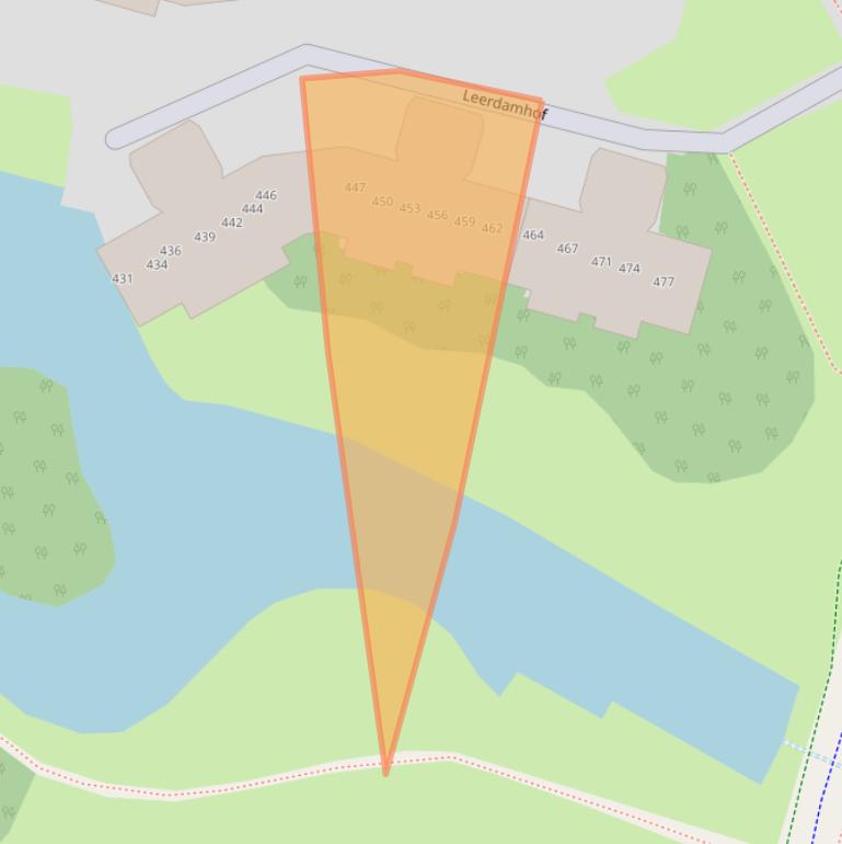 Kaart van postcodegebied 1108CM.