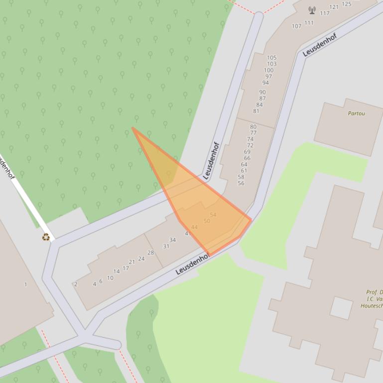 Kaart van postcodegebied 1108CT.