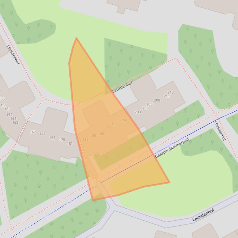 Kaart van postcodegebied 1108DG.