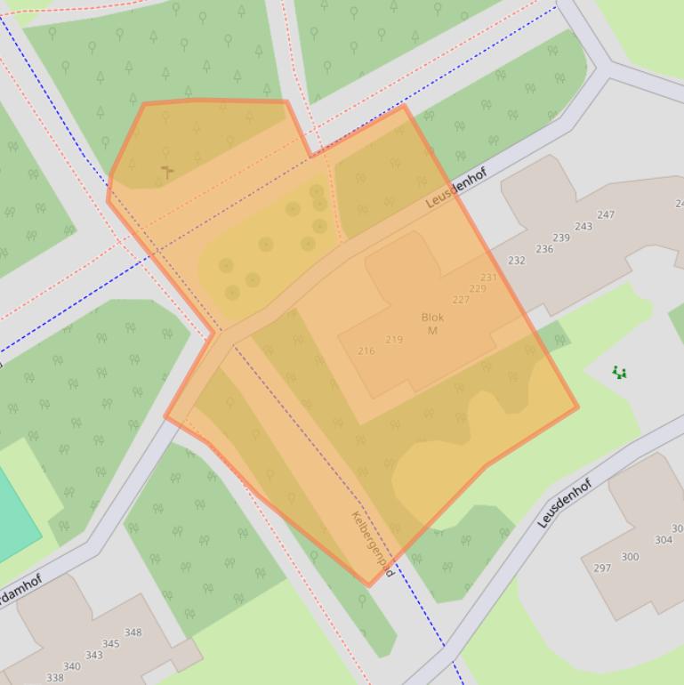 Kaart van postcodegebied 1108DJ.