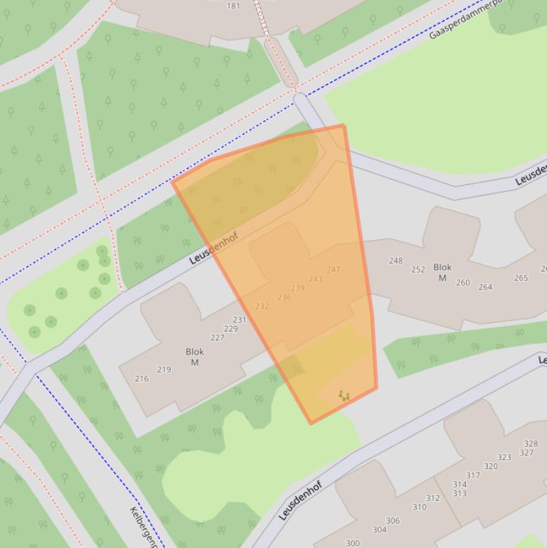 Kaart van postcodegebied 1108DK.