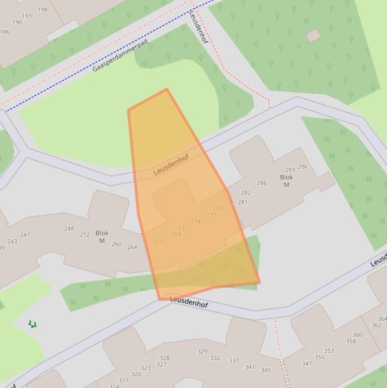 Kaart van postcodegebied 1108DM.