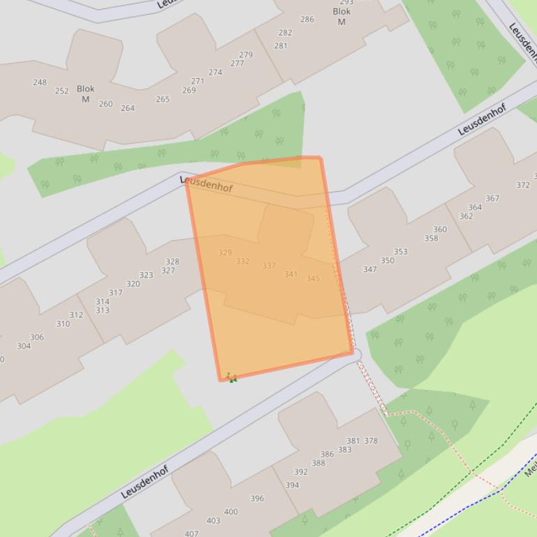 Kaart van postcodegebied 1108DS.