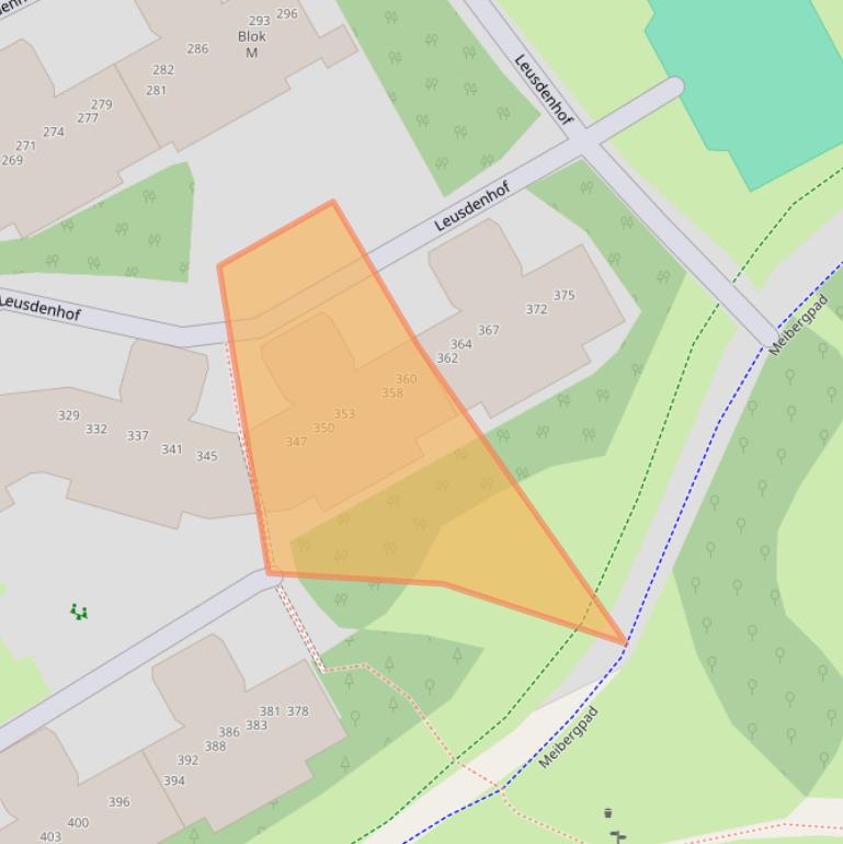 Kaart van postcodegebied 1108DT.