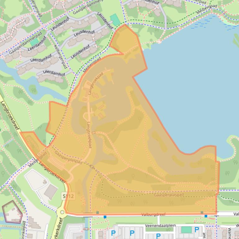 Kaart van postcodegebied 1108EA.