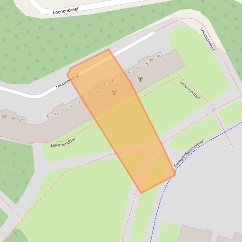 Kaart van postcodegebied 1108ET.